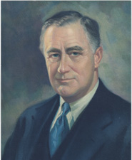 vintage portraits of President Franklin D. Roosevelt